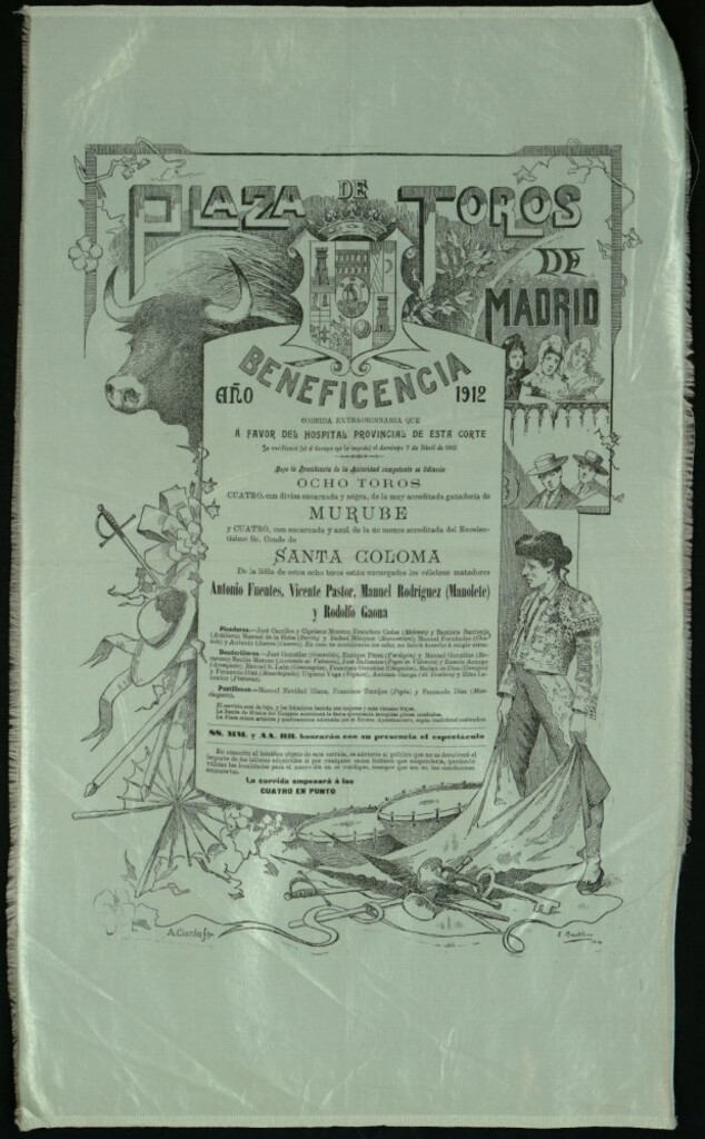 Miniatura de Corrida de toros celebrada el día 7 de abril de 1912