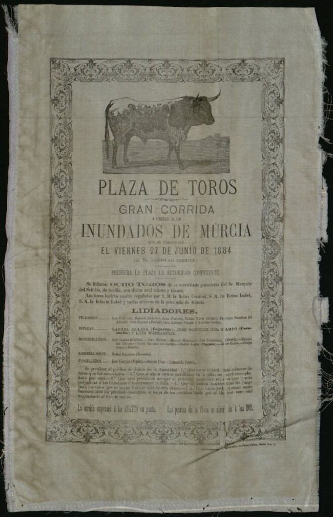 Miniatura de Corrida de toros celebrada el día 27 de junio de 1884