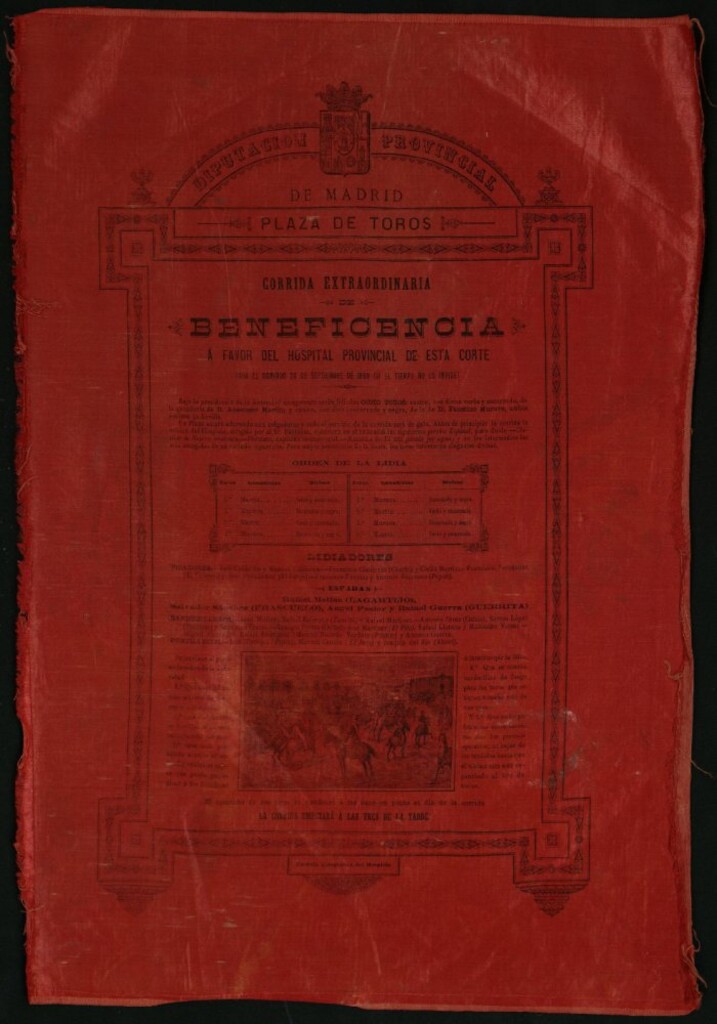 Miniatura de Corrida de toros celebrada el día 29 de septiembre de 1889