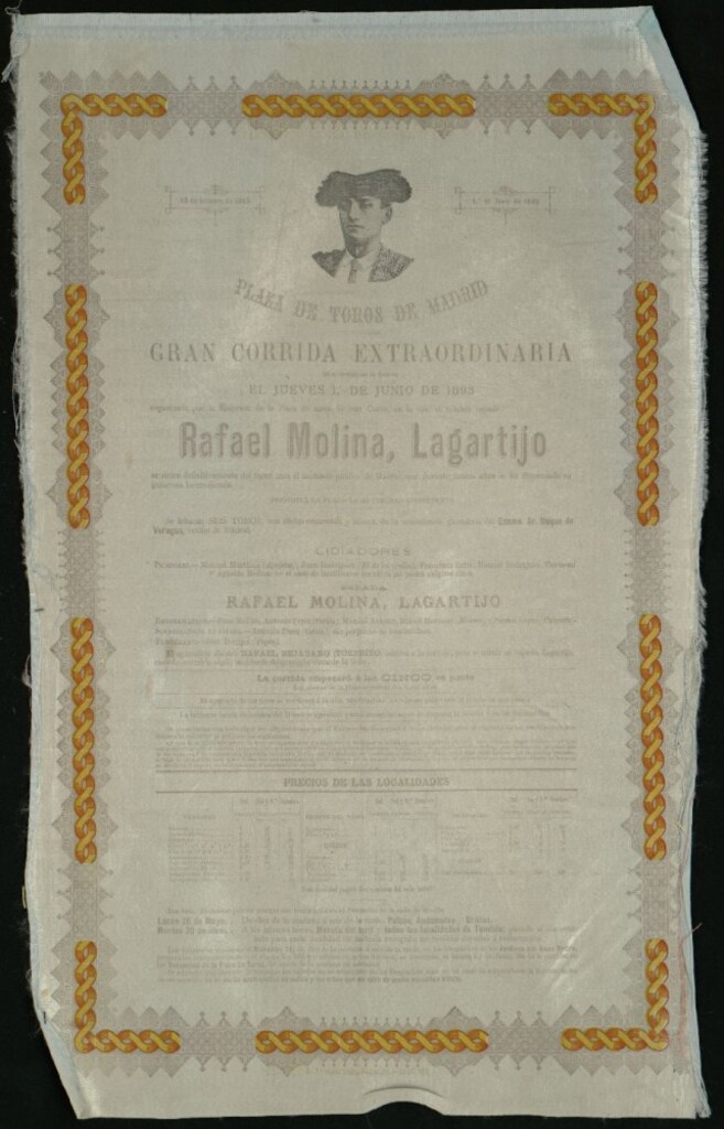 Miniatura de Corrida de toros celebrada el día 1 de junio de 1893