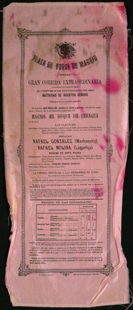 Miniatura de Corrida de novillos celebrada el día 8 de septiembre de 1898