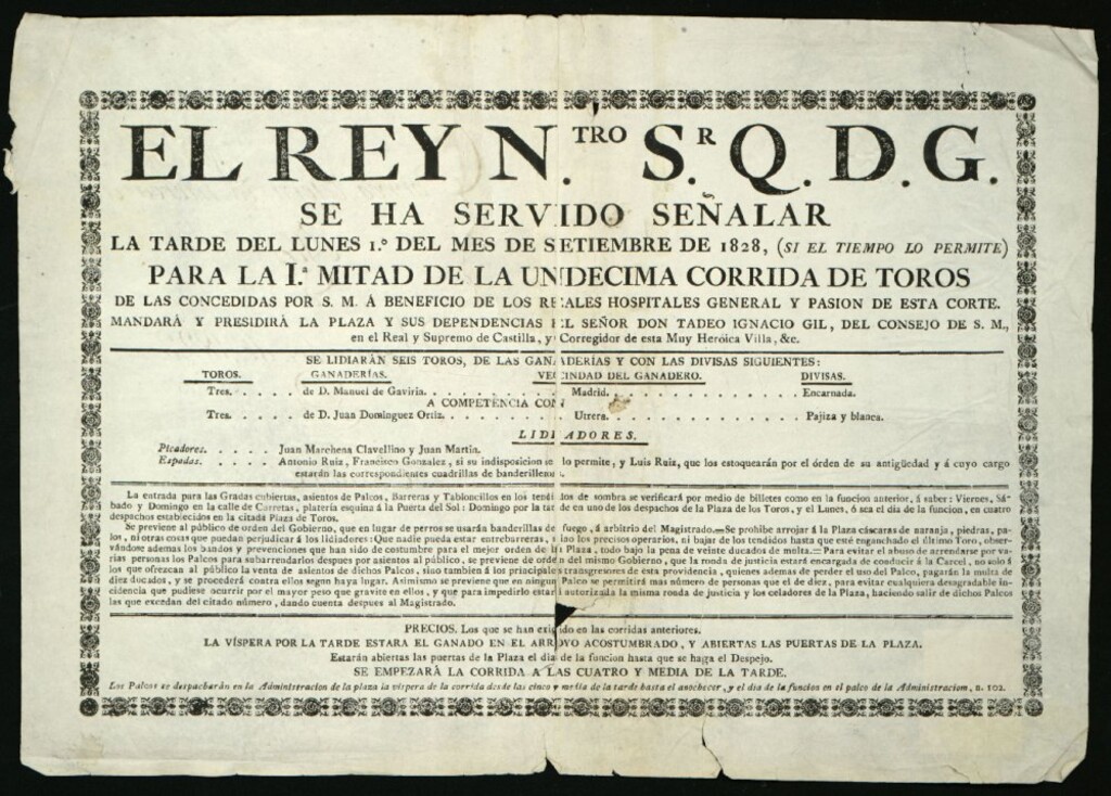 Miniatura de 1ª. mitad de la corrida de toros celebrada el 1 de septiembre de