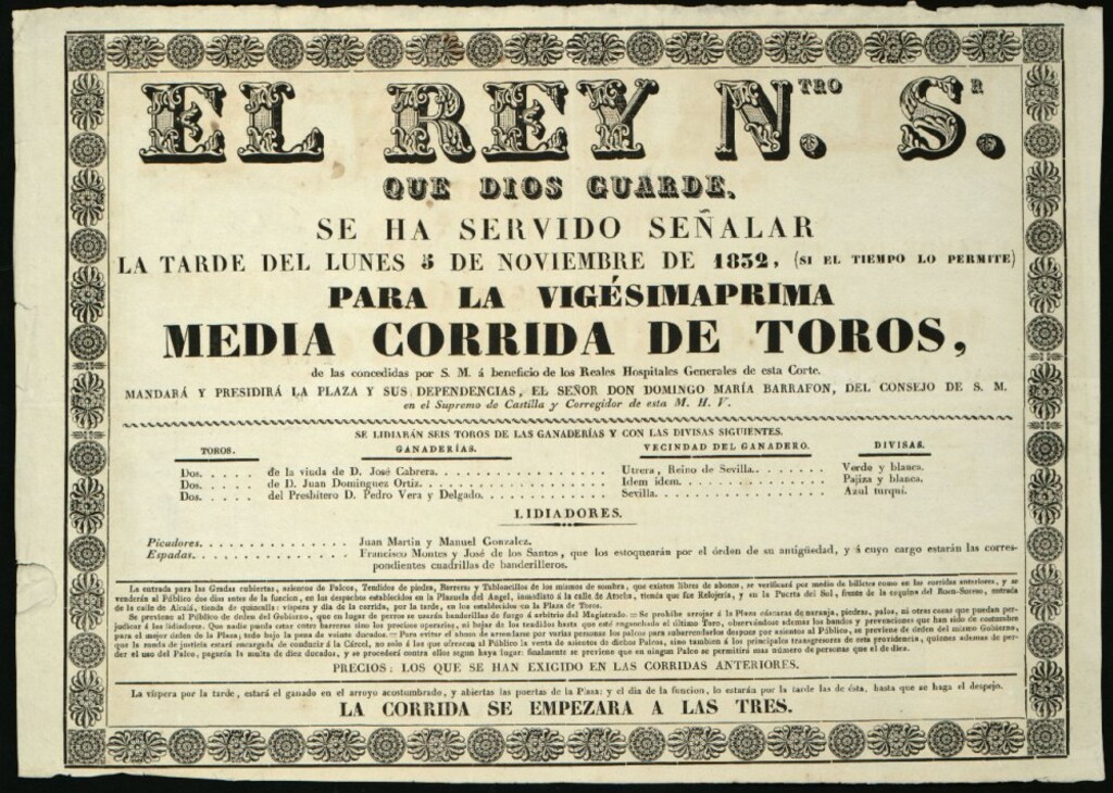 Miniatura de Corrida de toros celebrada el día 5 de noviembre de 1832