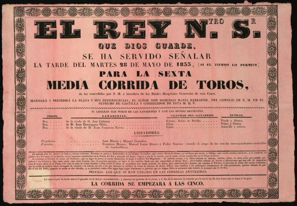 Miniatura de Corrida de toros celebrada el día 28 de mayo de 1833