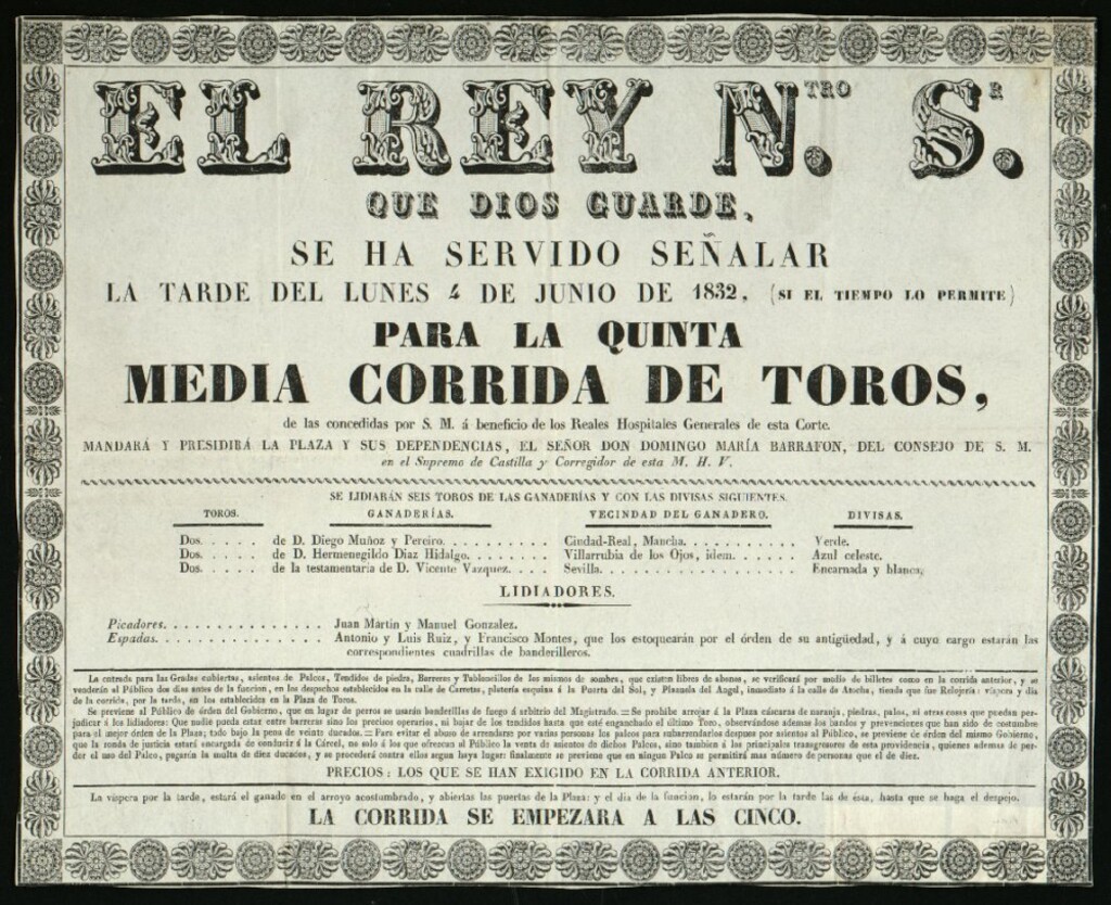 Miniatura de Corrida de toros celebrada el día 4 de junio de 1832