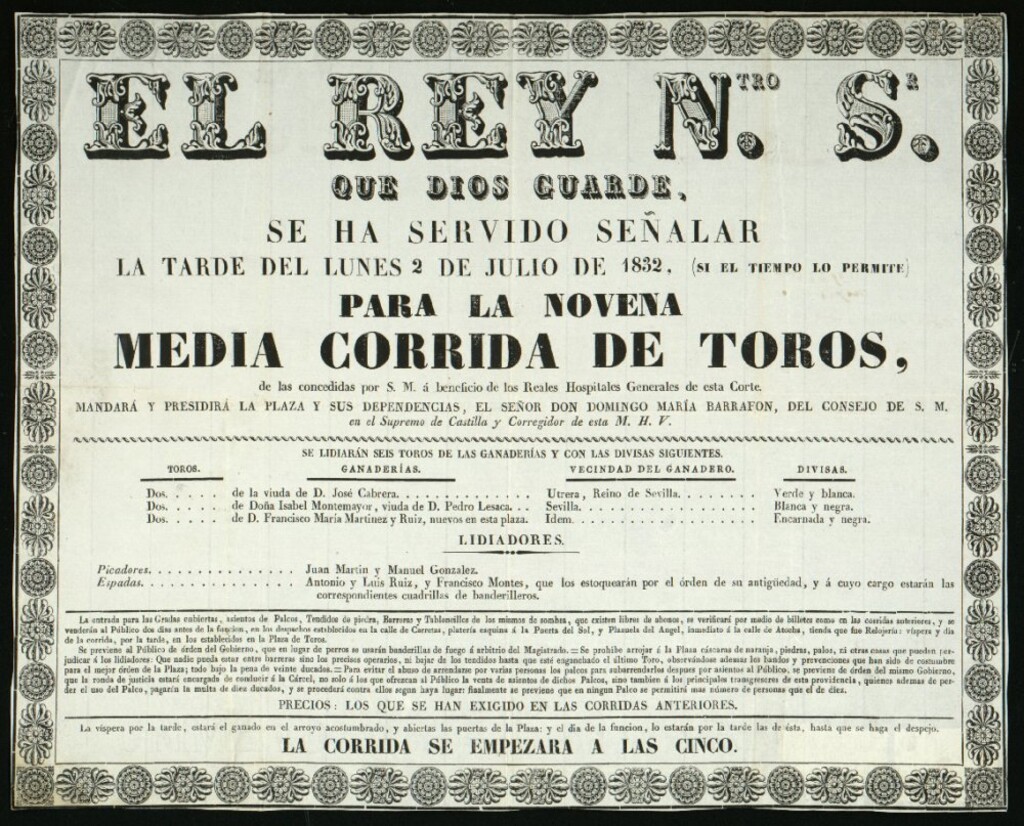 Miniatura de Corrida de toros celebrada el día 2 de julio de 1832
