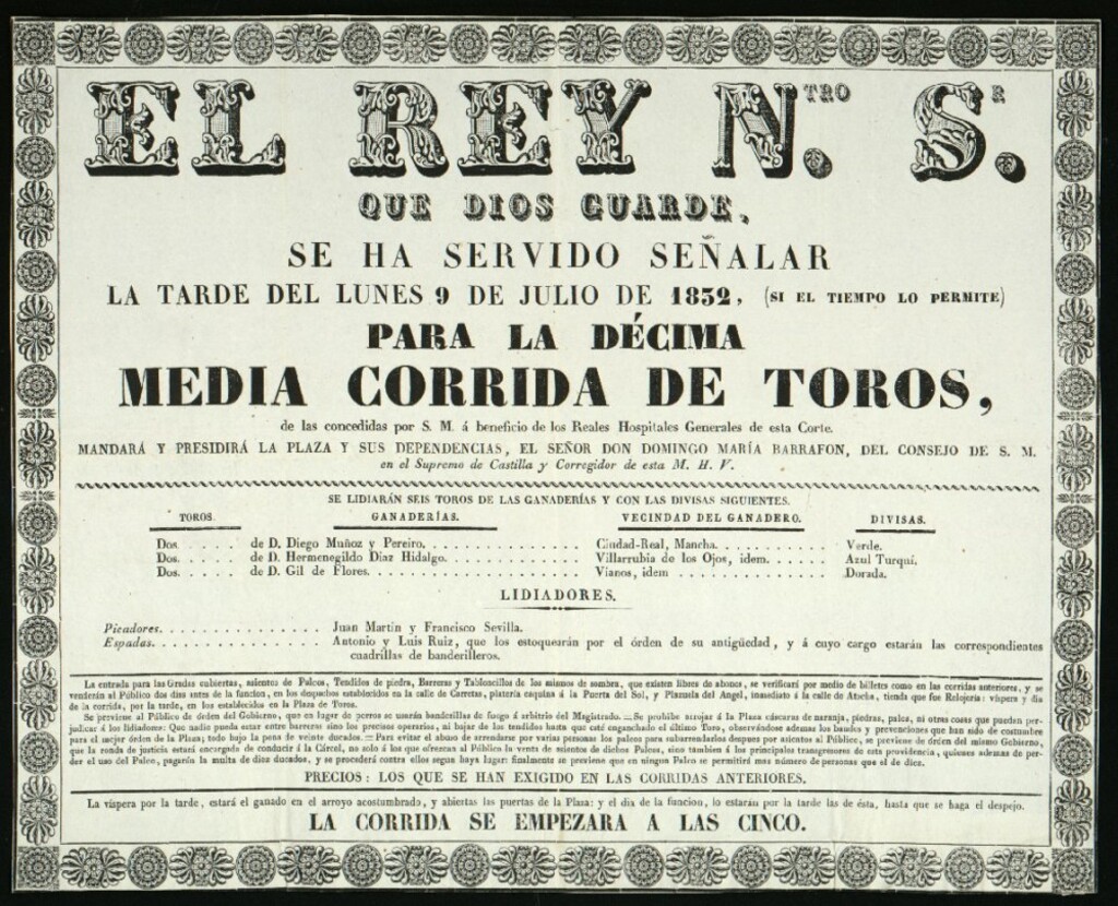 Miniatura de Corrida de toros celebrada el día 9 de julio de 1832