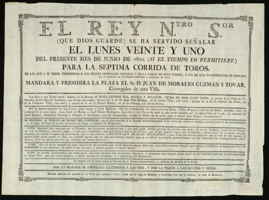 Miniatura de Corrida de toros celebrada el día 21 de junio de 1802