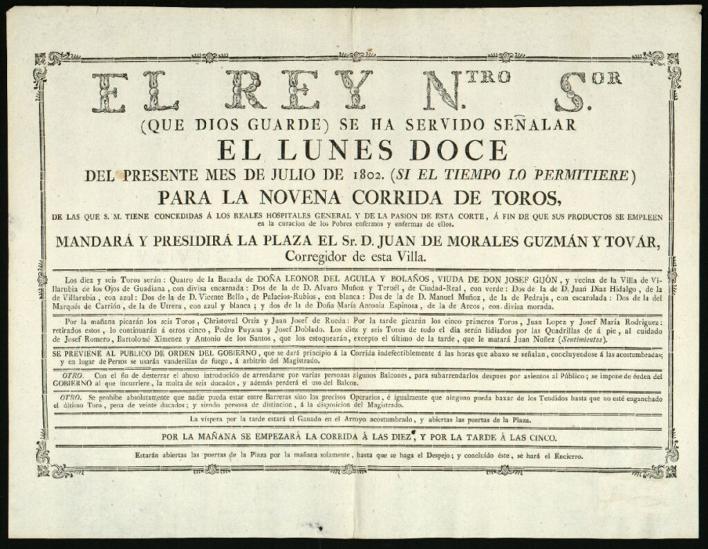 Miniatura de Corrida de toros celebrada el día 12 de julio de 1802
