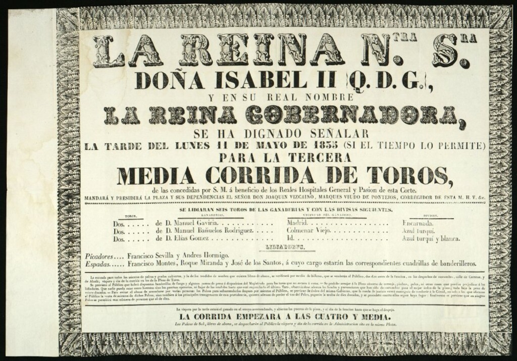 Miniatura de Corrida de toros celebrada el día 11 de mayo de 1835