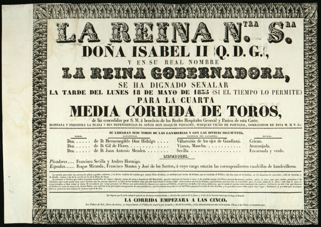 Miniatura de Corrida de toros celebrada el día 18 de mayo de 1835