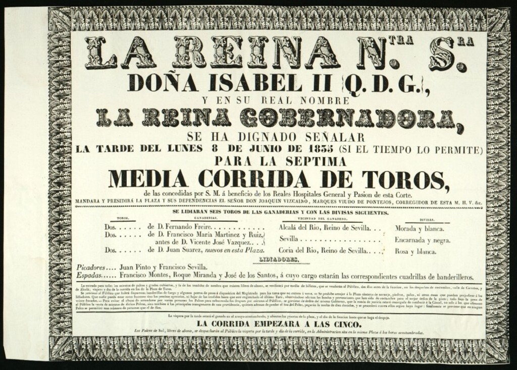 Miniatura de Corrida de toros celebrada el día 8 de junio de 1835