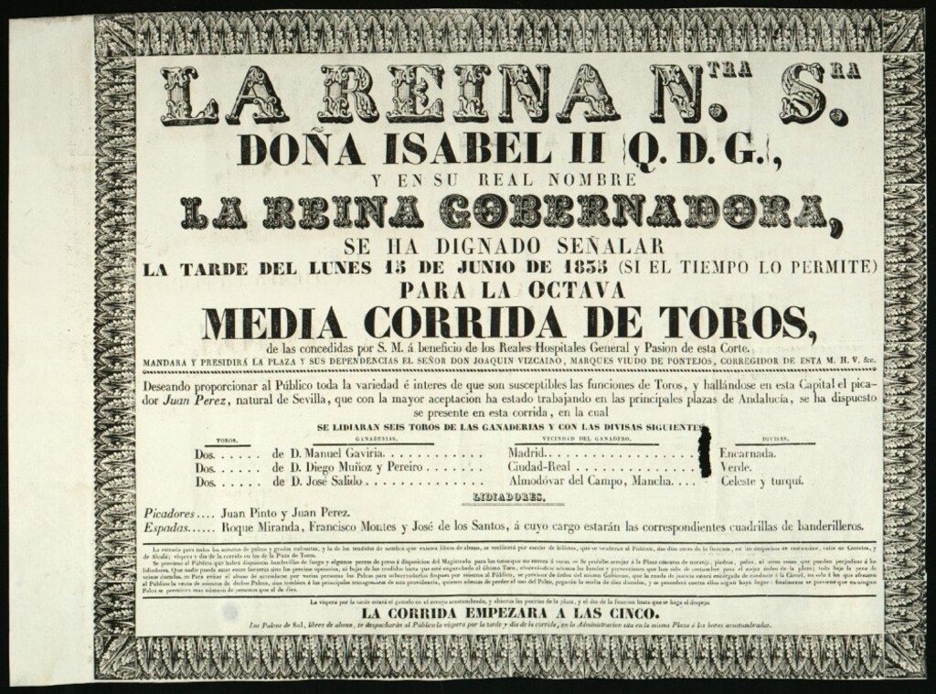 Miniatura de Corrida de toros celebrada el día 15 de junio de 1835