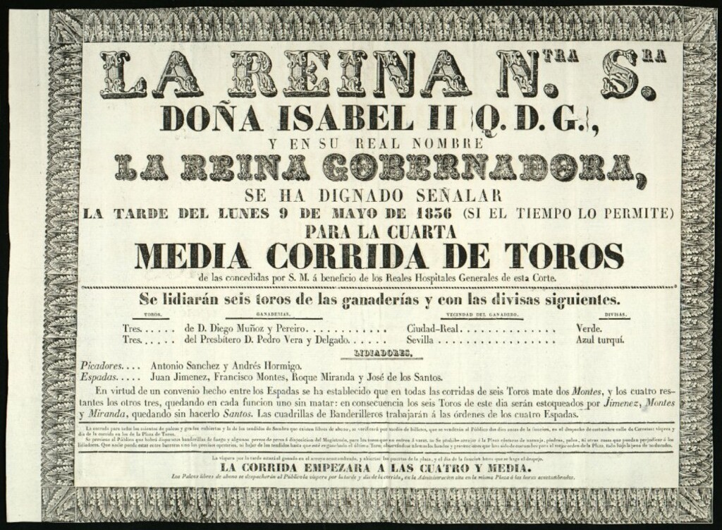 Miniatura de Corrida de toros celebrada el día 9 de mayo de 1836