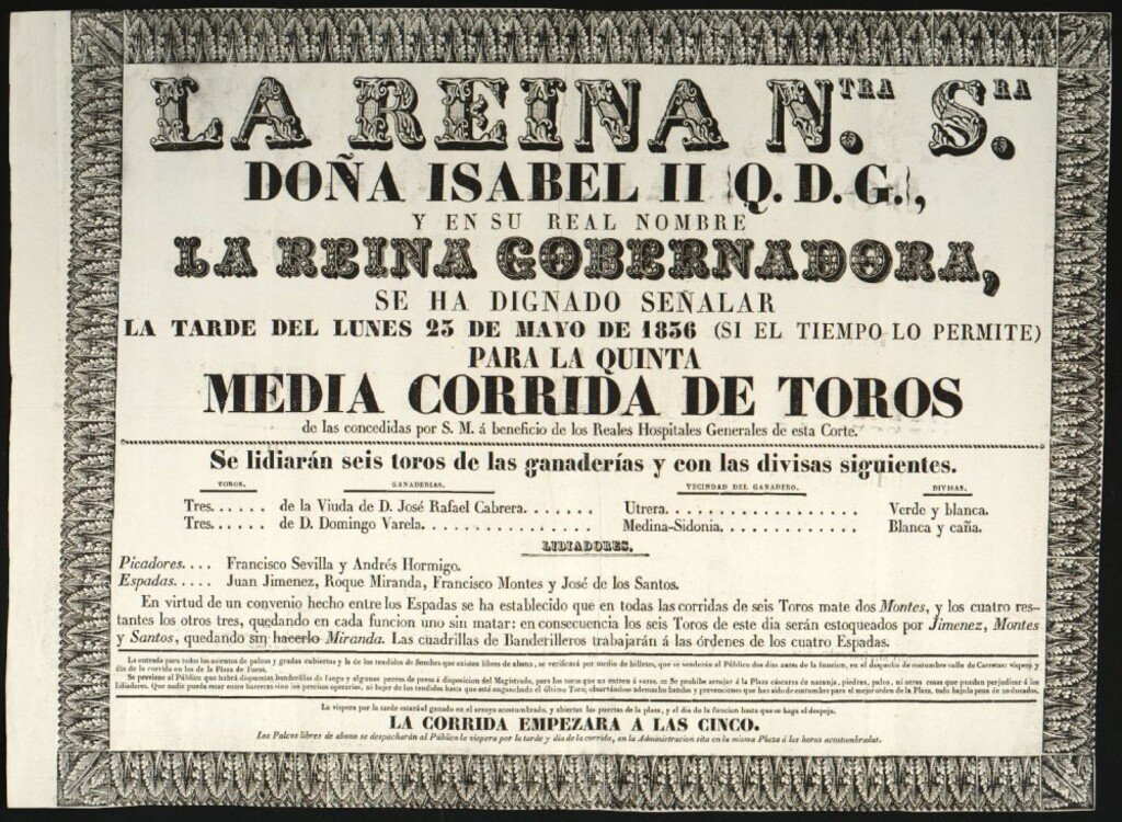 Miniatura de Corrida de toros celebrada el día 23 de mayo de 1836