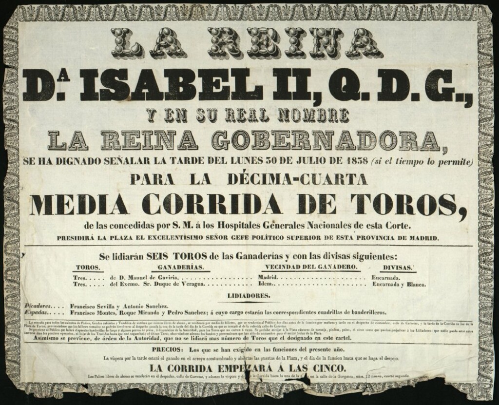 Miniatura de Corrida de toros celebrada el día 30 de julio de 1838