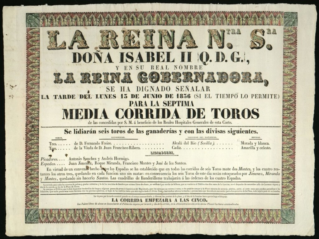 Miniatura de Corrida de toros celebrada el día 13 de junio de 1836