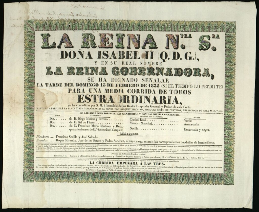 Miniatura de Corrida de toros celebrada el día 15 de febrero de 1835