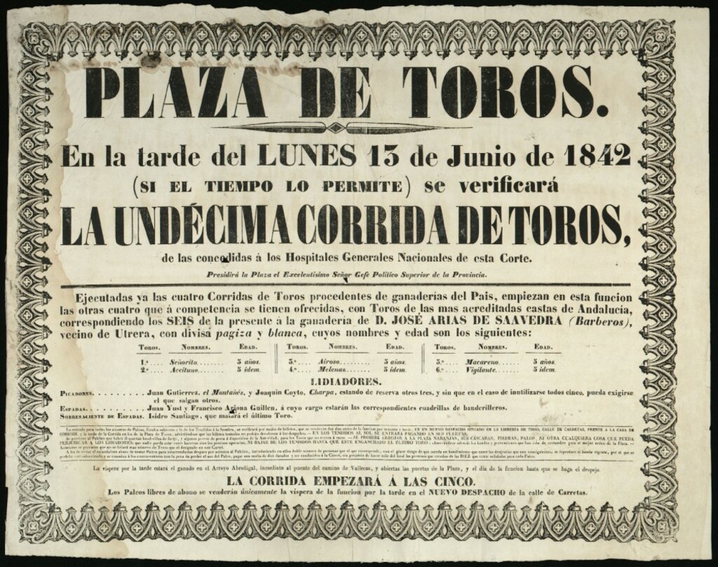 Miniatura de Corrida de toros celebrada el día 13 de junio de 1842