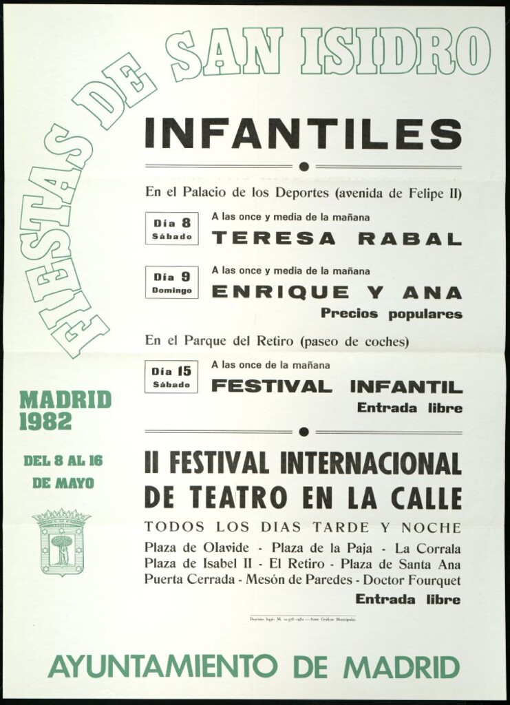 Miniatura de Fiestas de San Isidro, Infantiles, 1982