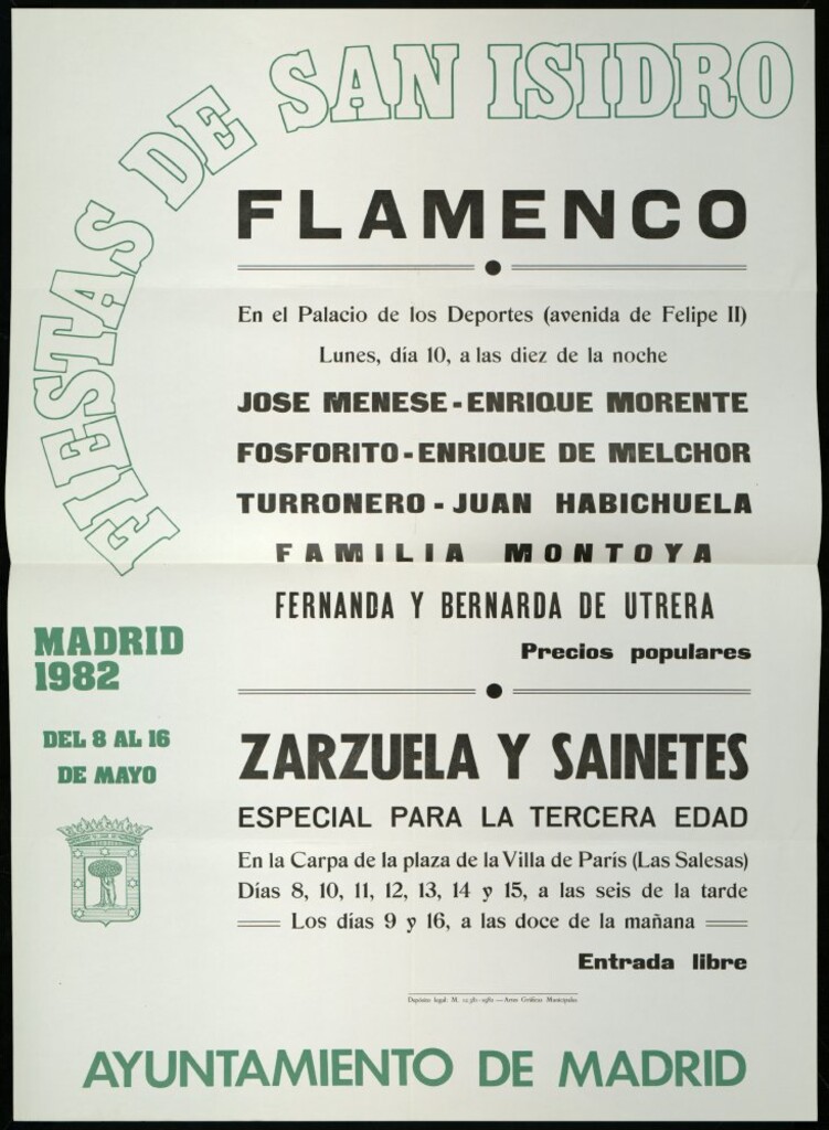Miniatura de Fiestas de San Isidro, Flamenco, 1982