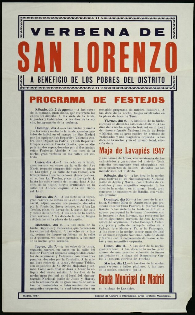 Miniatura de Verbena de San Lorenzo 1947