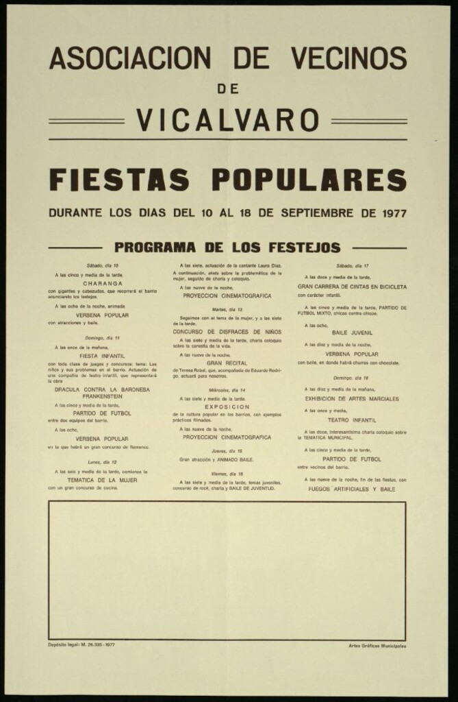 Miniatura de Fiestas populares de Vicálvaro 1977