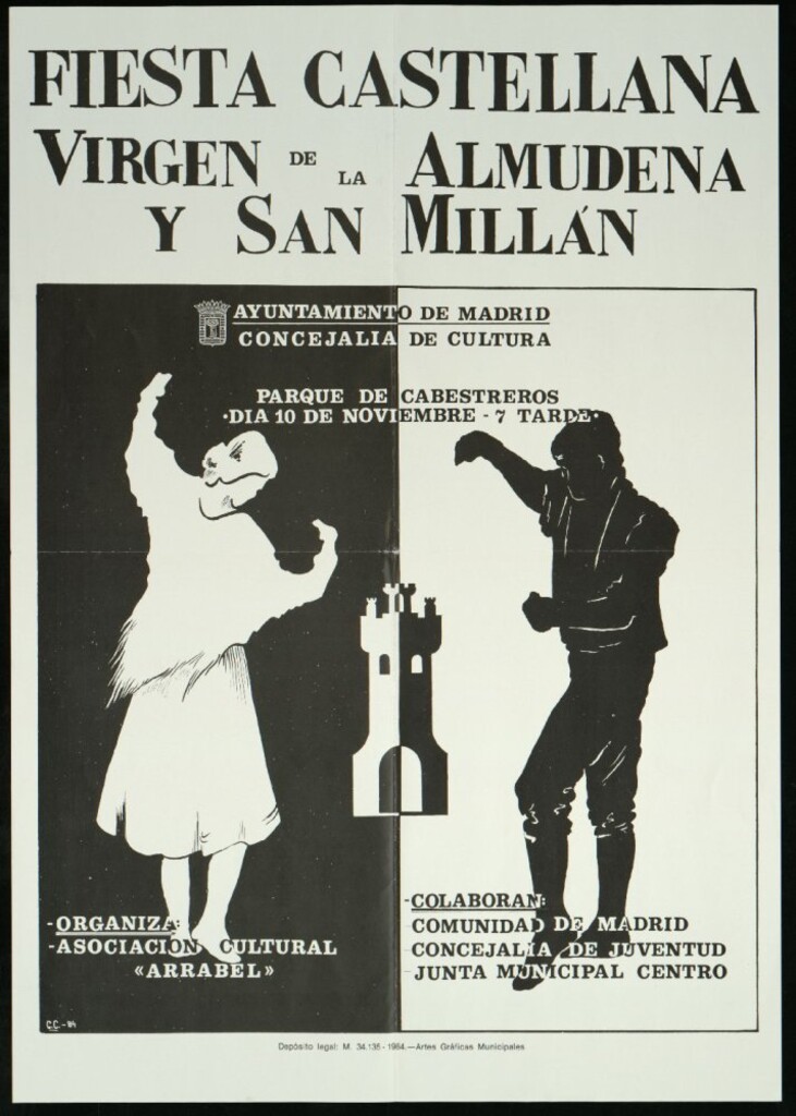 Miniatura de Fiesta castellana de la Virgen de la Almudena y San Millán 1984
