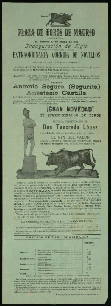 Miniatura de Plaza de Toros de Madrid, 1 de enero de 1901