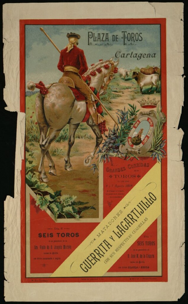 Miniatura de Plaza de Toros de Cartagena, 6 y 7 agosto 1898
