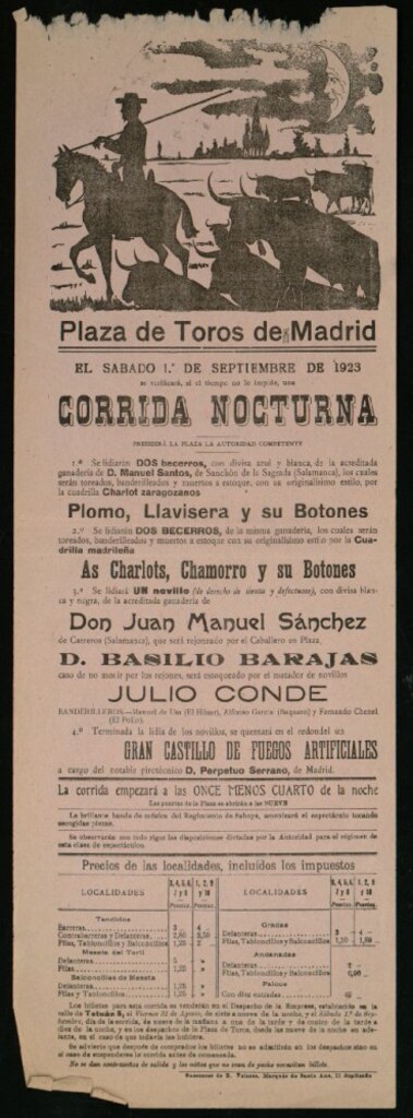 Miniatura de Plaza de Toros de Madrid, 1 de septiembre de 1923