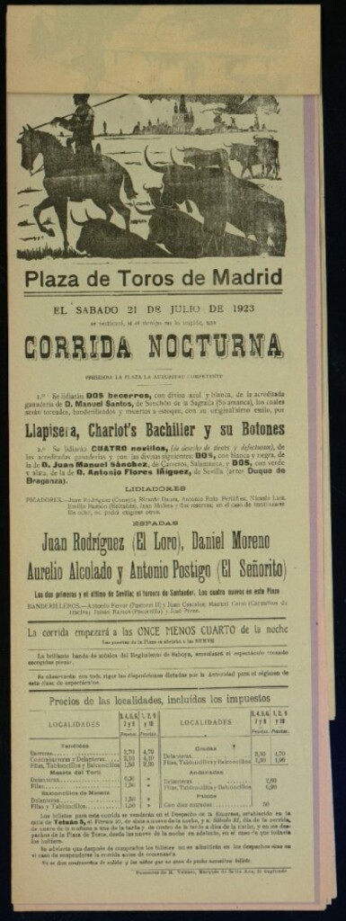 Miniatura de Plaza de Toros de Madrid, 21 de julio de 1923
