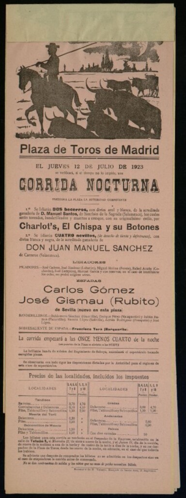 Miniatura de Plaza de Toros de Madrid, 12 de julio de 1923