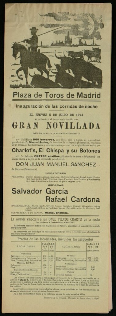 Miniatura de Plaza de Toros de Madrid, 5 de julio de 1923