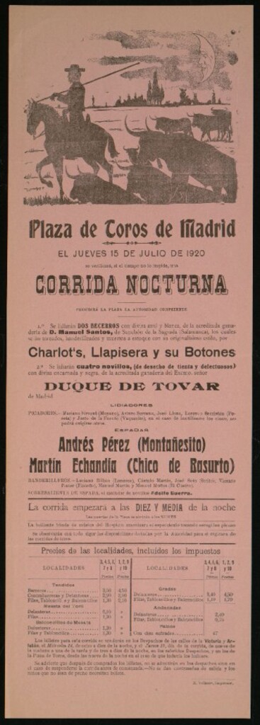 Miniatura de Plaza de Toros de Madrid, 15 de julio de 1920
