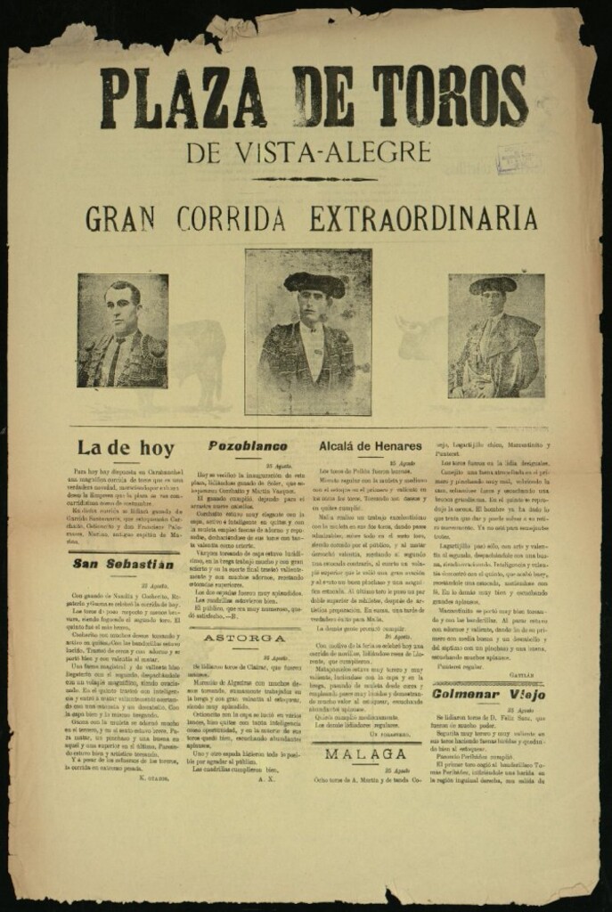 Miniatura de Plaza de Toros de Vista-Alegre, 1 de septiembre de 1912