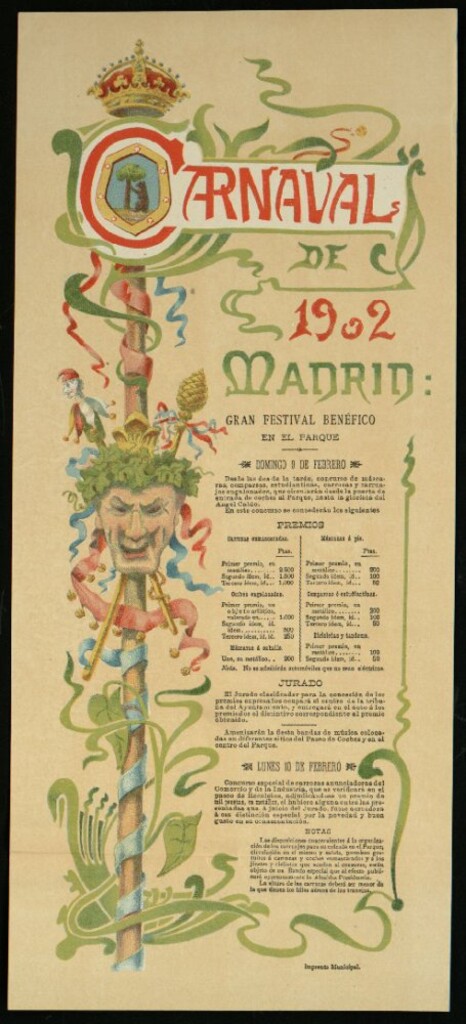 Miniatura de Carnaval de 1902. Madrid