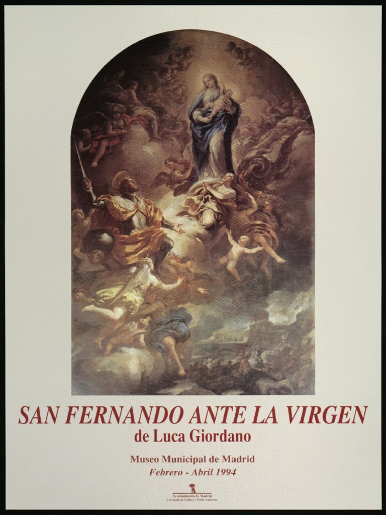 Miniatura de San Fernando ante la Virgen de Luca Giordano : [exposición, febrero-abril 1994]