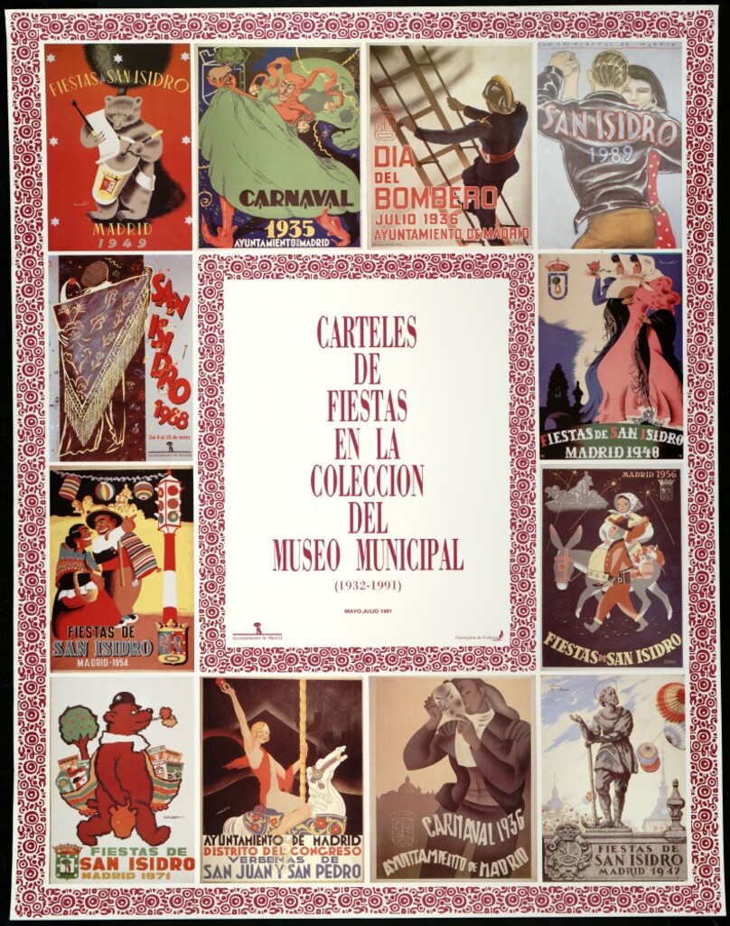 Miniatura de Carteles de fiestas en la colección del Museo Municipal (1932-1991) : [exposición] mayo- julio 1991