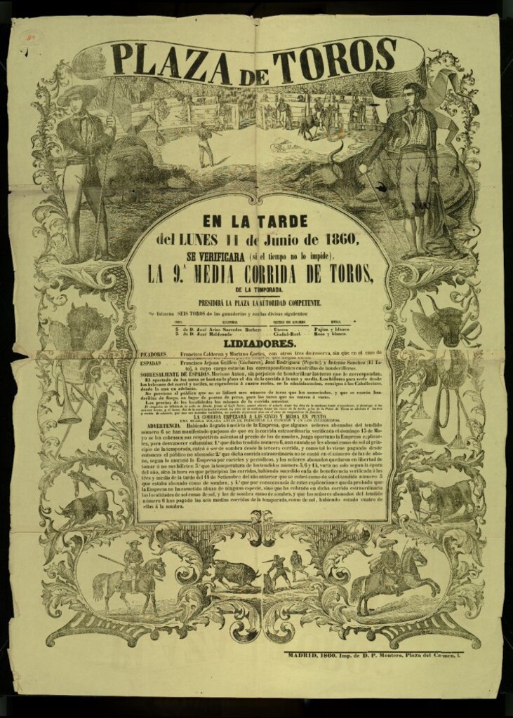 Miniatura de Plaza de Toros de Madrid, 11 de junio de 1860