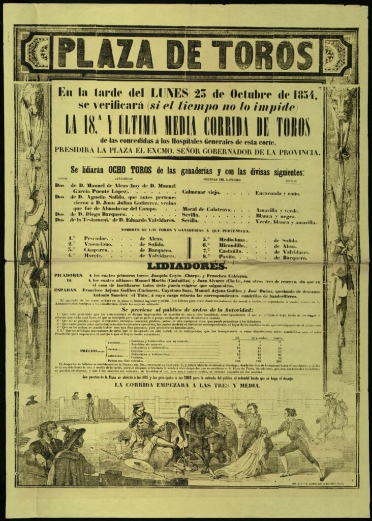 Miniatura de Plaza de Toros de Madrid, 25 de octubre de 1854