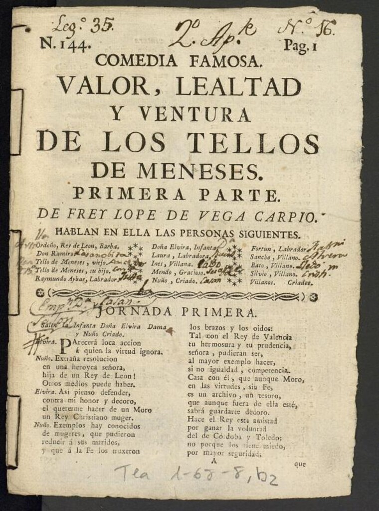 Miniatura de Los Tellos de Meneses. Primera Parte