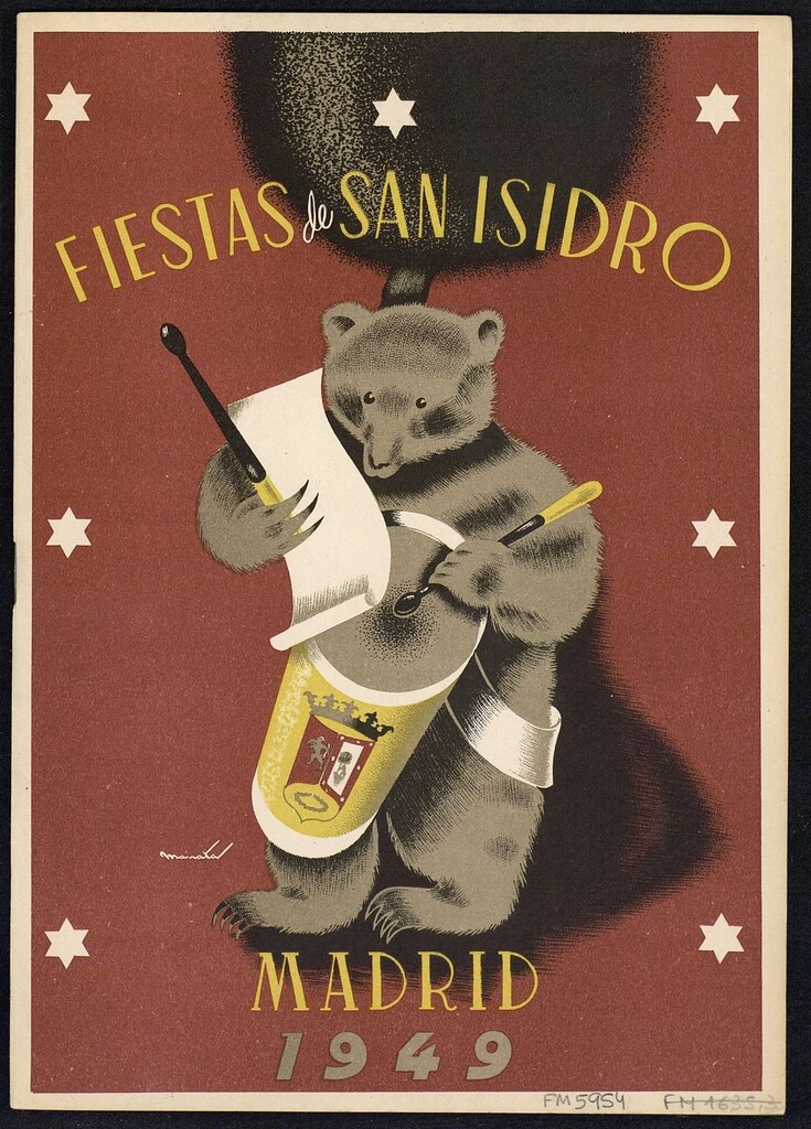 Miniatura de Programa oficial de los Festejos organizados en honor de San Isidro Labrador Patrono de Madrid: Mayo 1949