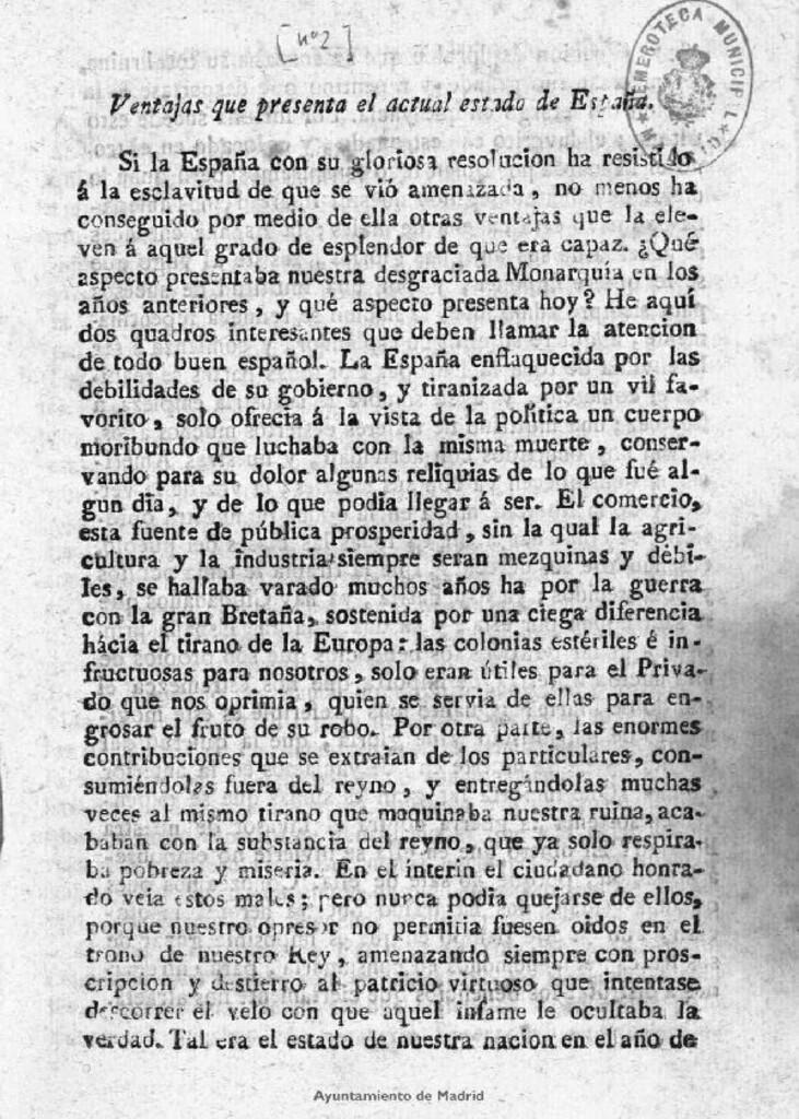 Miniatura de Ventajas que presenta el actual estado de España