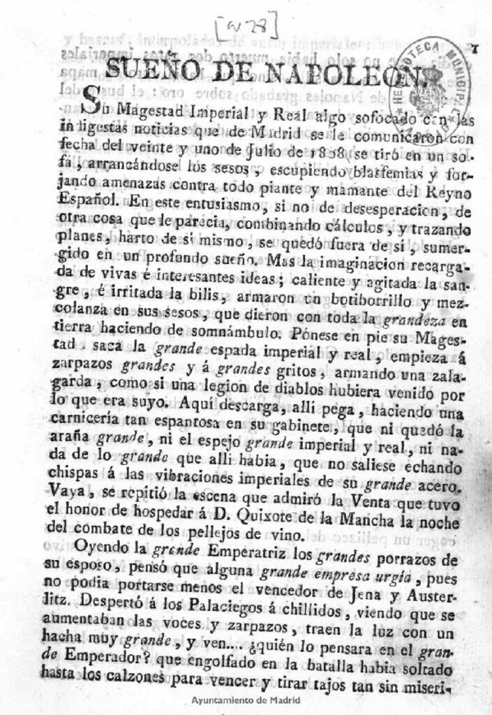 Miniatura de Sueño de Napoleon