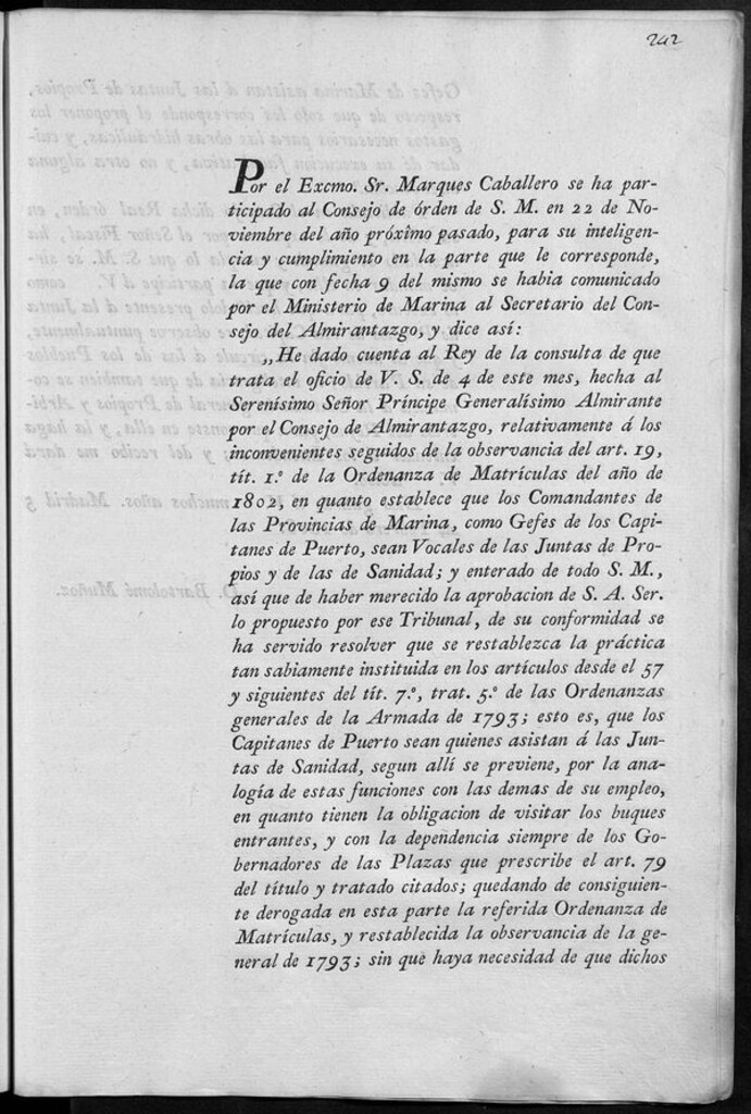 Miniatura de Orden Real, 1808-02-05