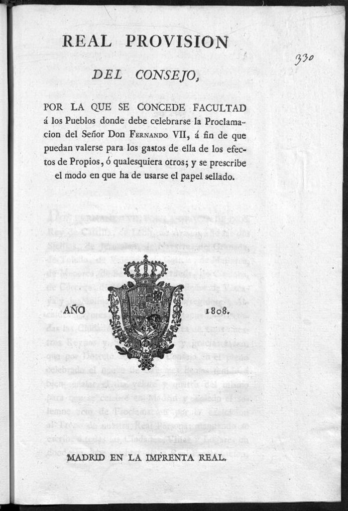 Miniatura de Provisión, 1808-03-20