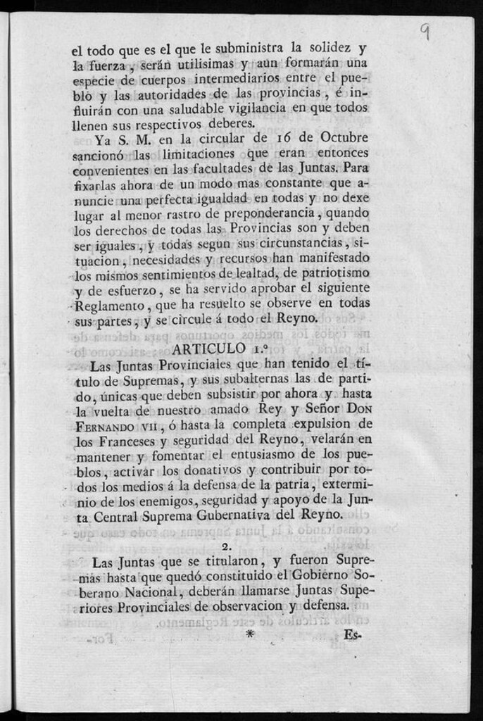 Miniatura de El todo que es el que le subministra la solidez y la fuerza, serán utilisimas y aun formarán una especie de cuerpos intermediarios entre el pueblo y las autoridades de las provincias...