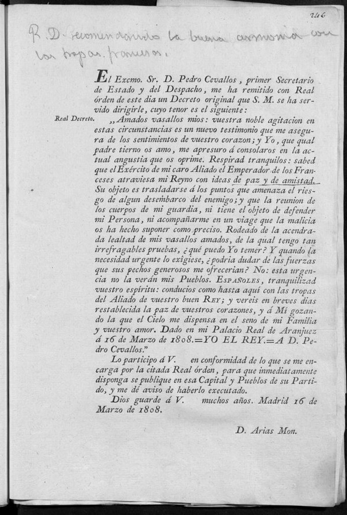 Miniatura de Edicto, 1808-05-07