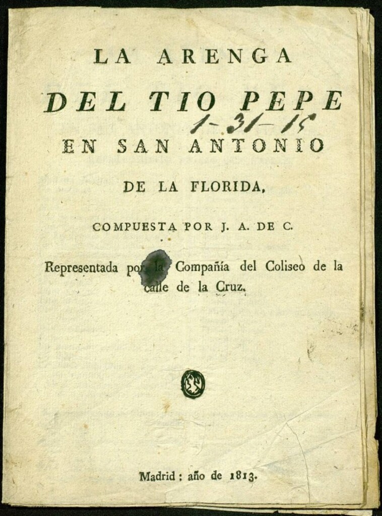 Miniatura de La arenga del tio Pepe en San Antonio de la Florida